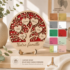 Arbre de vie familial personnalisé en bois