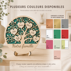 Arbre de vie familial personnalisé en bois