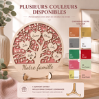 Arbre de vie familial personnalisé en bois