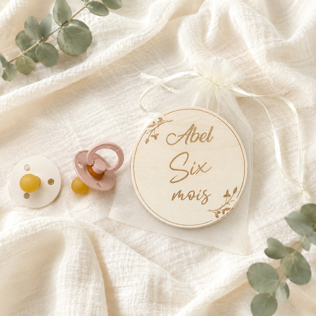 Cartes étapes bébé – 12 mois avec prénom personnalisé
