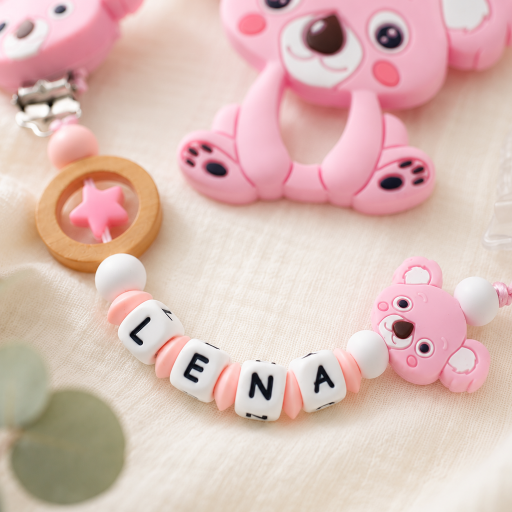 Attache sucette personnalisée Koala – silicone