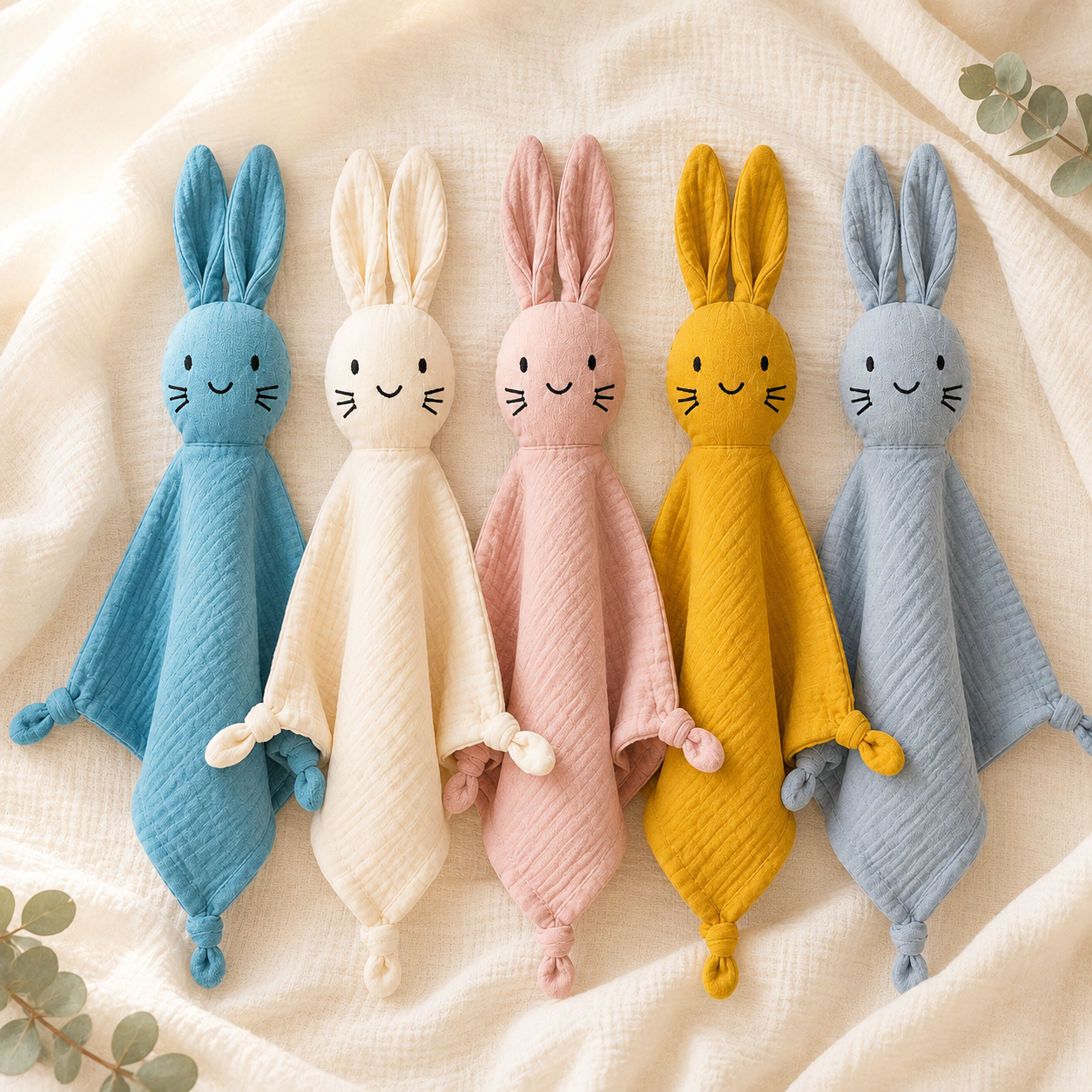 Doudou lapin personnalisé avec prénom