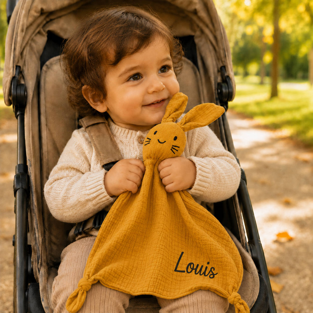 Doudou lapin personnalisé avec prénom