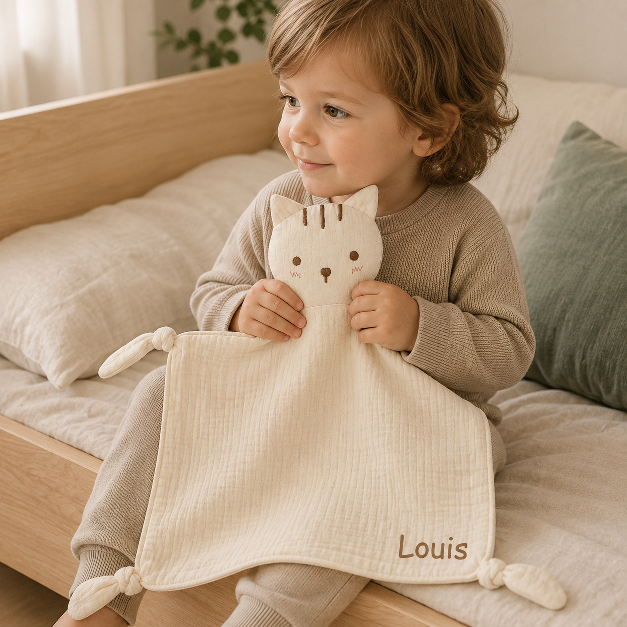 Doudou Chat personnalisé avec prénom – vue 6
