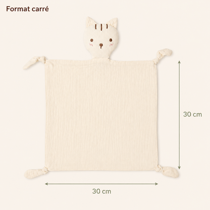 Doudou Chat personnalisé avec prénom – vue 3
