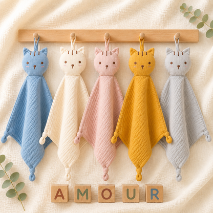 Doudou Chat personnalisé avec prénom – vue 1