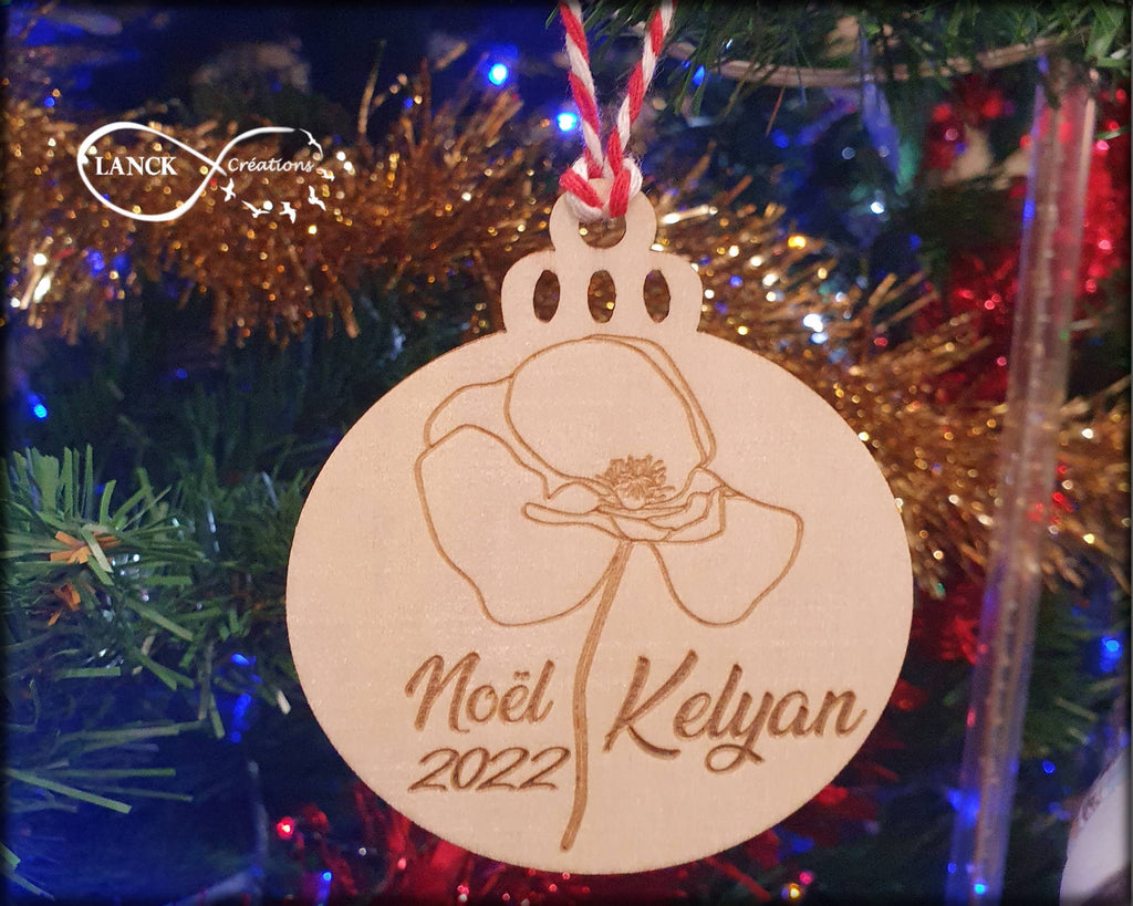 Boule de Noël personnalisée - Mon premier noël (Personnalisation au prénom)