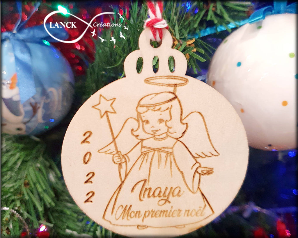 Boule de Noël personnalisée - Mon premier noël (Personnalisation au prénom)