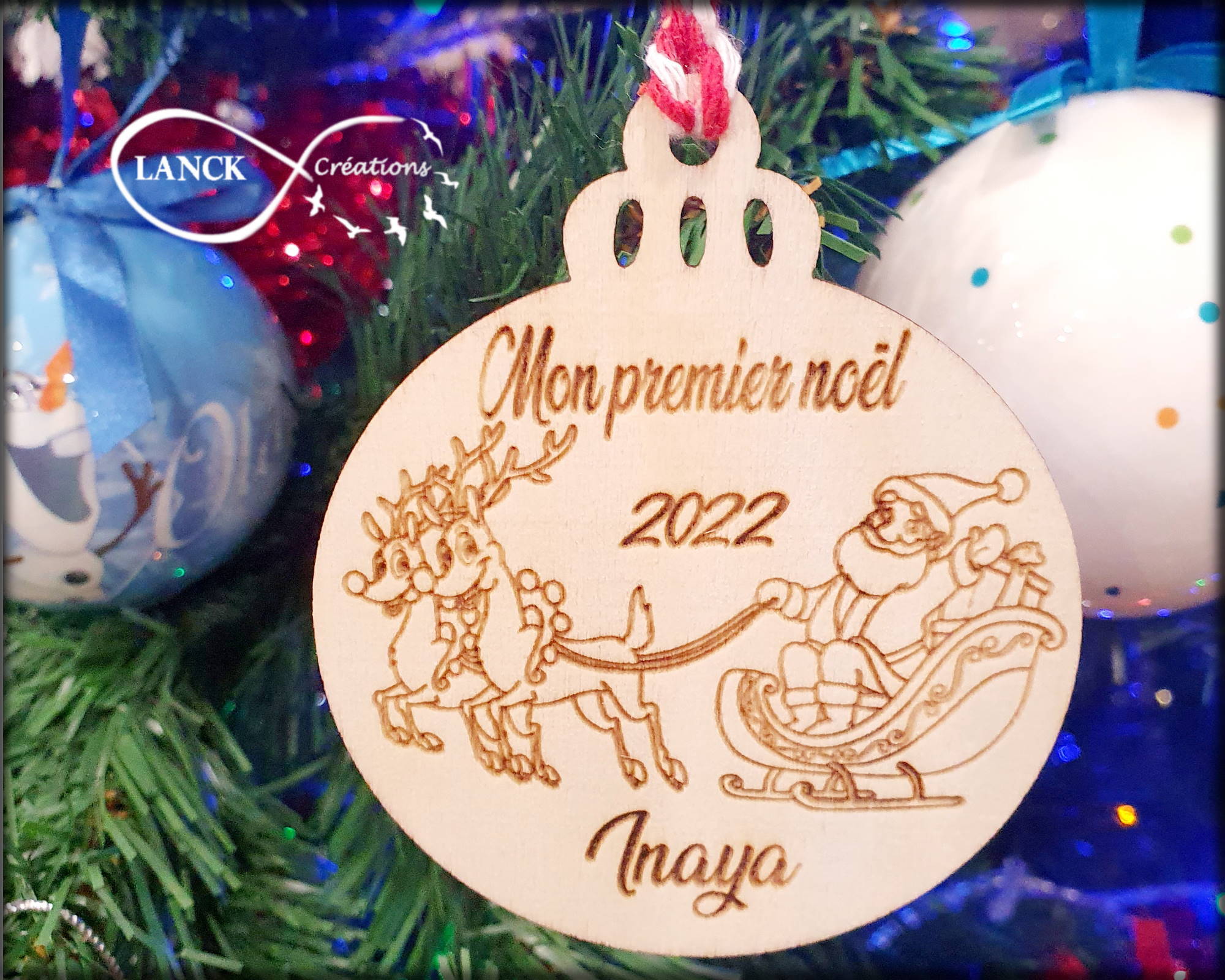 Boule de Noël personnalisée - Mon premier noël (Personnalisation au prénom)