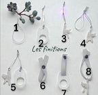 Attache tétine chat silicone