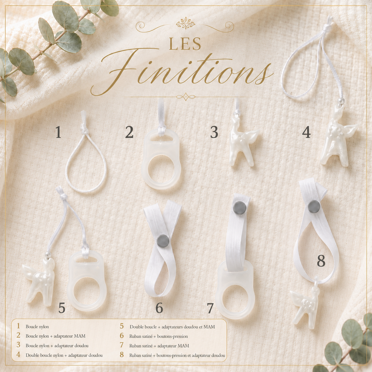 Attache sucette personnalisée Chat– Silicone