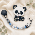 Attache sucette personnalisée Panda – silicone