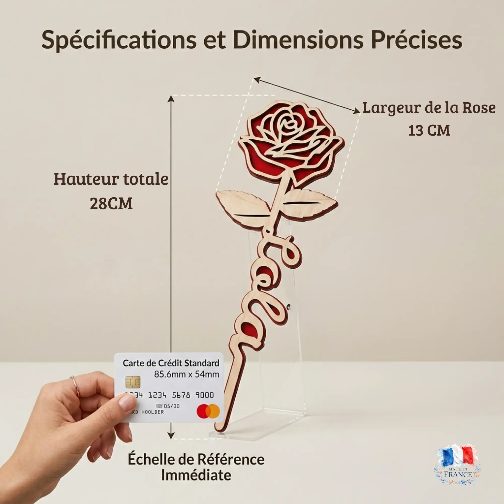 Fleur Éternelle Gravée