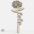 Fleur Éternelle Gravée