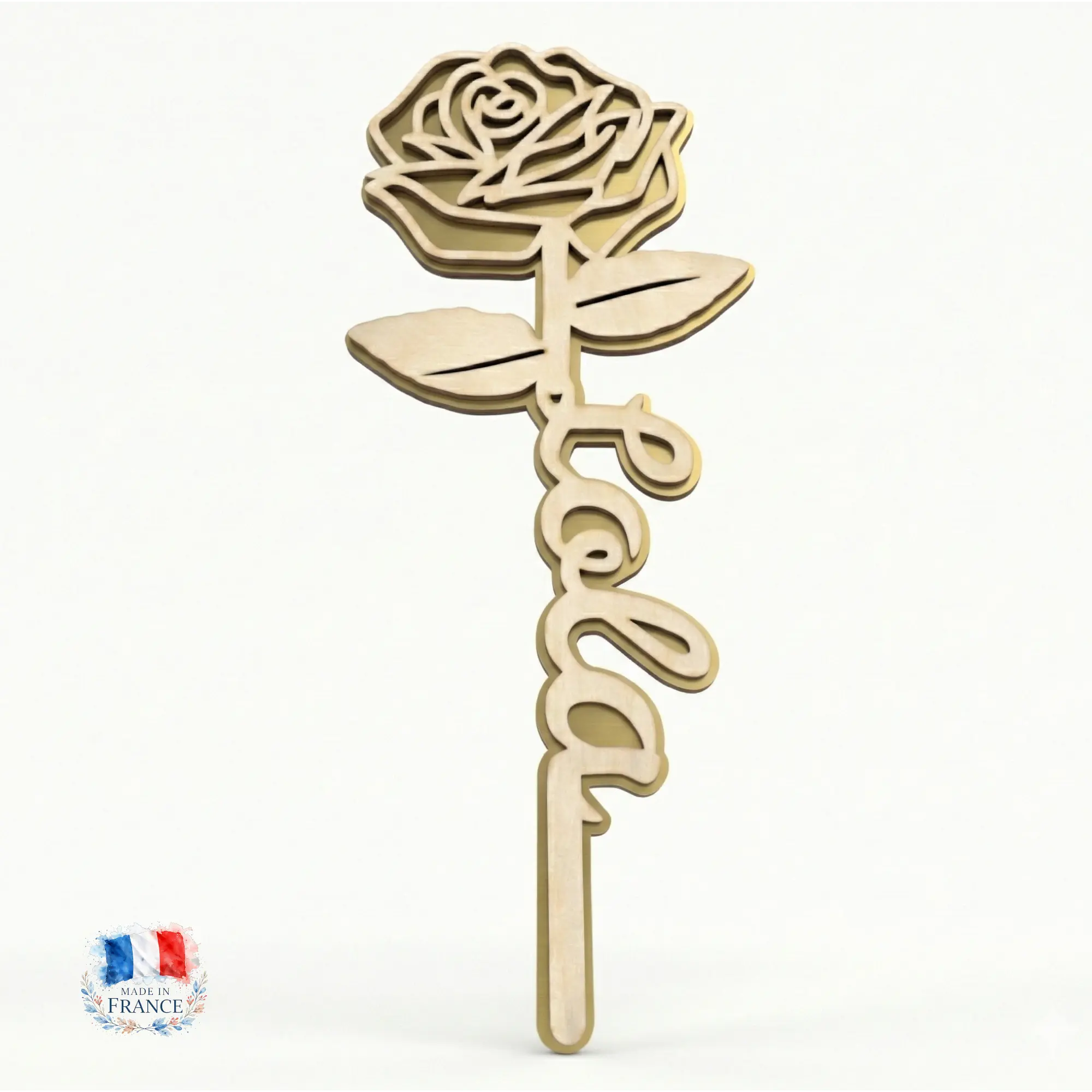 Fleur Éternelle Gravée