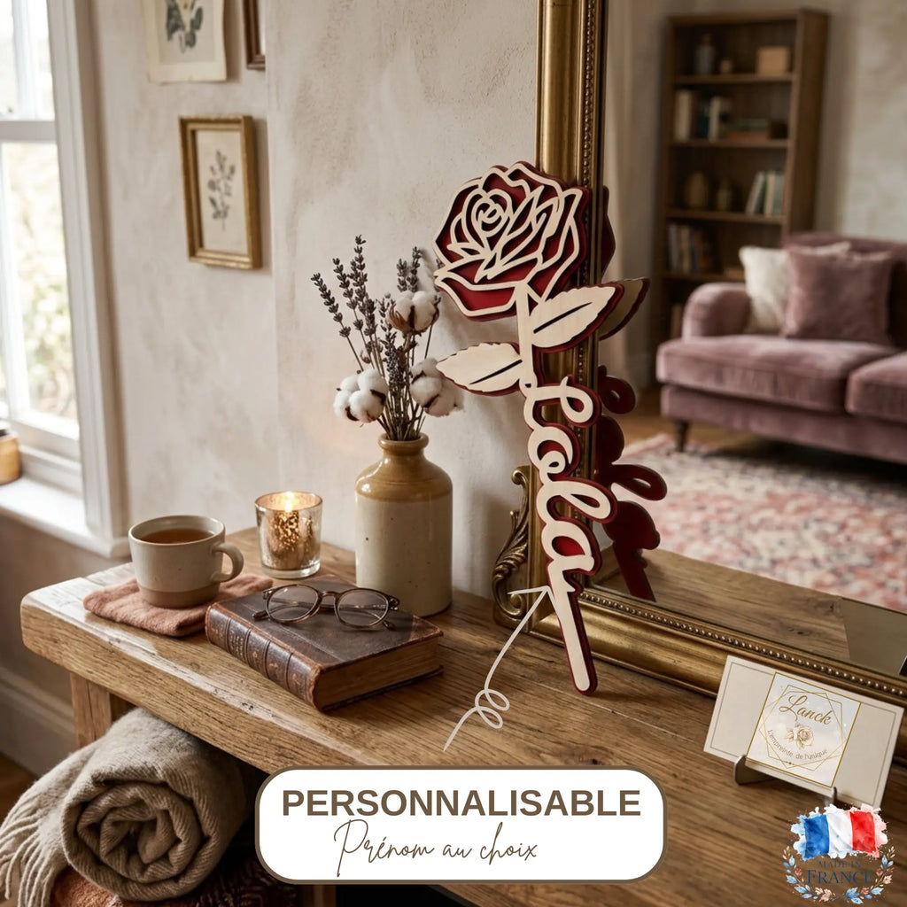 Fleur Éternelle Gravée