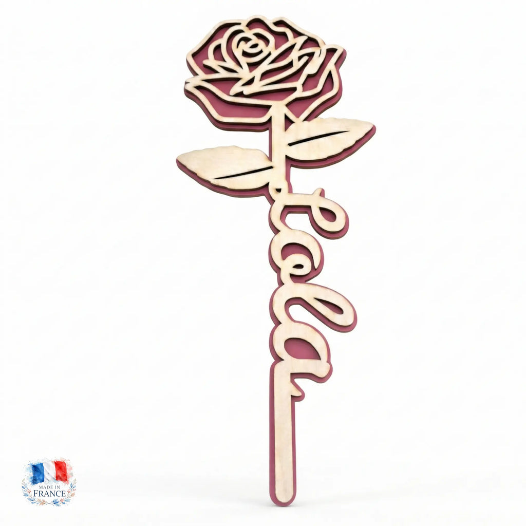 Fleur Éternelle Gravée