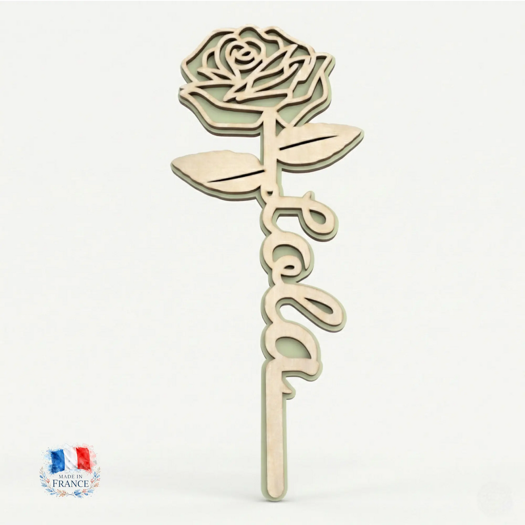 Fleur Éternelle Gravée