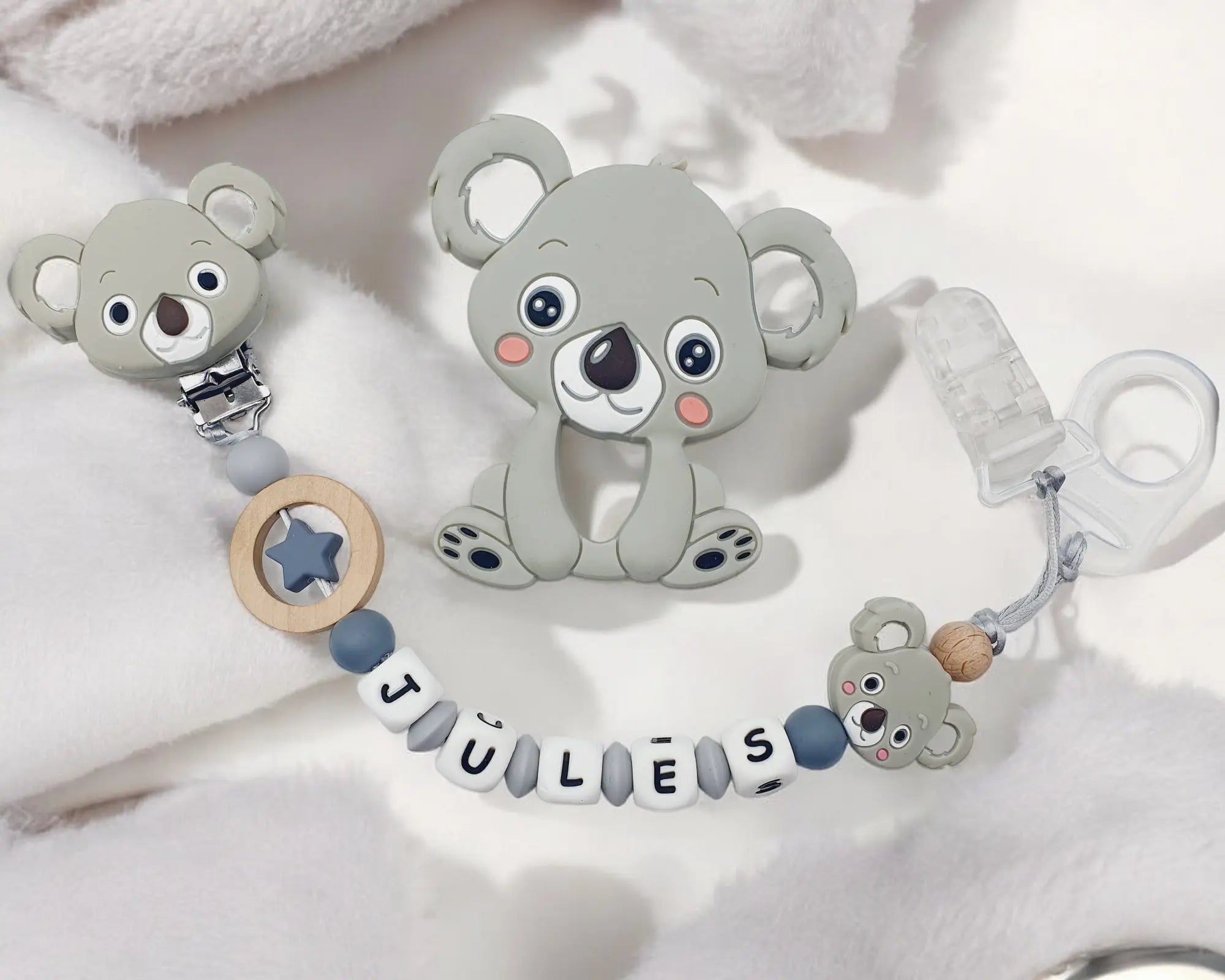 Attache tétine koala silicone