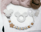 Attache tétine Mickey Minnie silicone