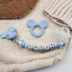 Attache tétine Mickey Minnie silicone