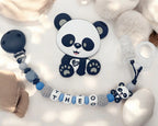 Attache tétine panda silicone