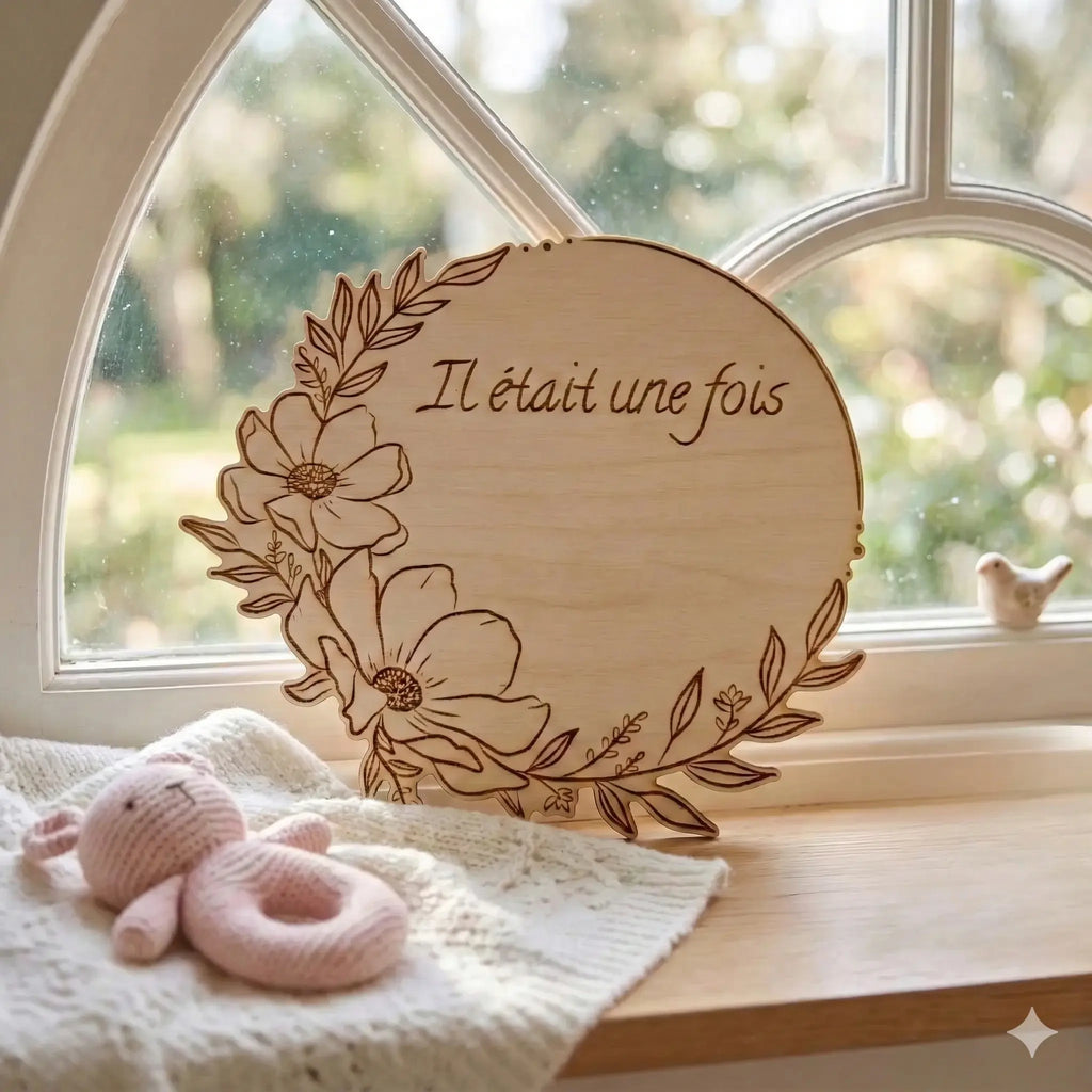 Carte étape florale