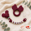 Attache sucette personnalisée Minnie – silicone – photo principale