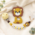 Attache sucette personnalisée lion – silicone – photo principale