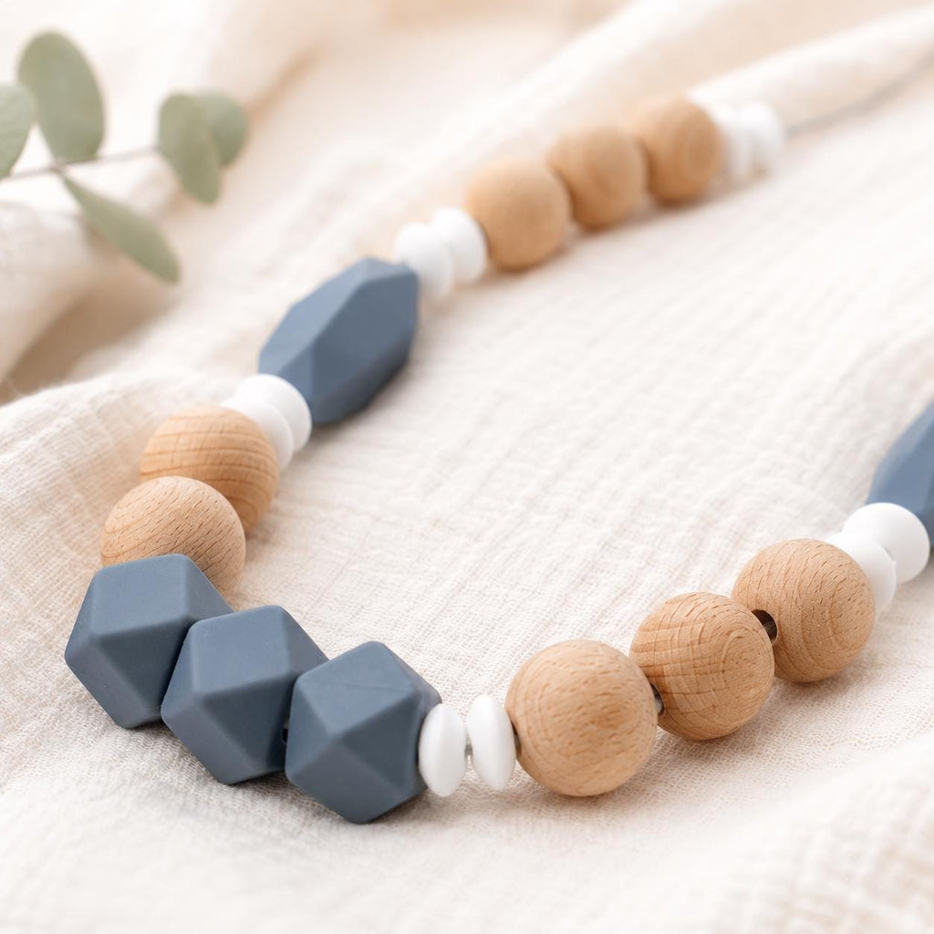 Collier d’allaitement Julia – silicone et bois – vue 2