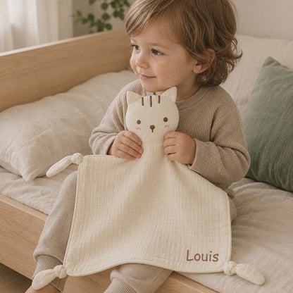 Doudou Chat personnalisé avec prénom