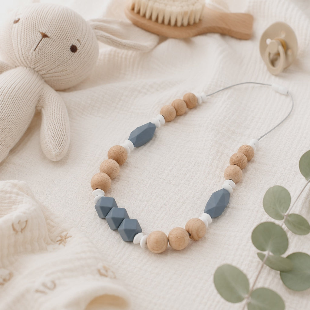 Collier d’allaitement Julia – silicone et bois
