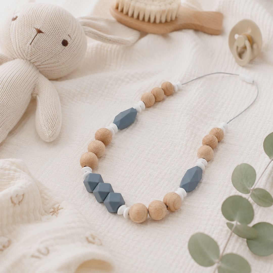 Collier d’allaitement Julia – silicone et bois