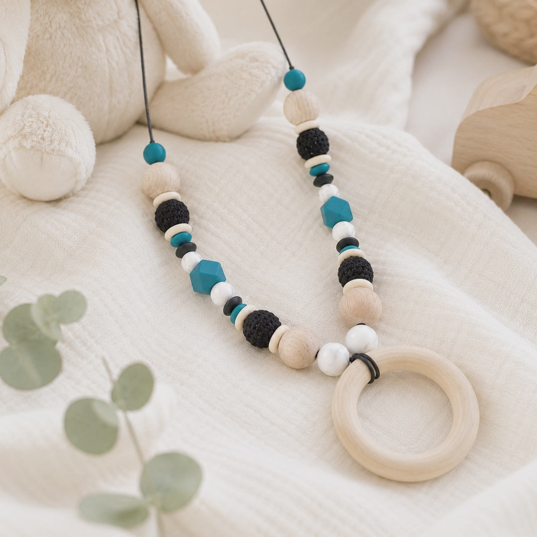 Collier d’allaitement Aria – silicone et bois