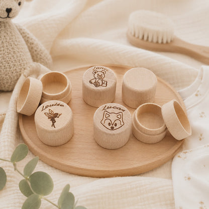Boîte souvenir personnalisée – Dents de lait ou première mèche