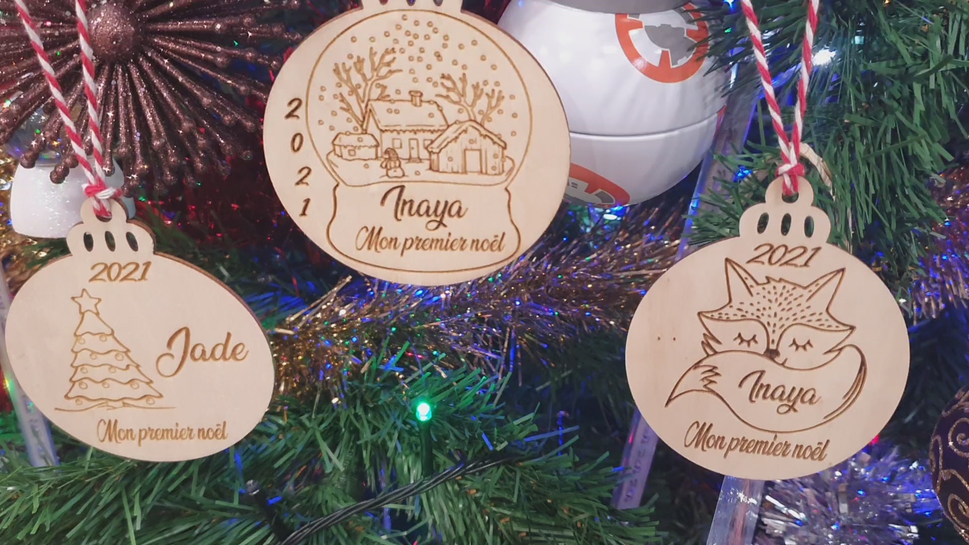 Boule de Noël personnalisée - Mon premier noël (Personnalisation au prénom)